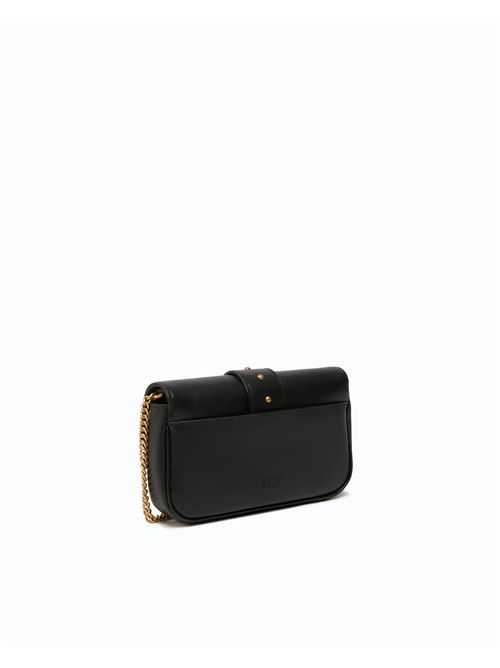 Borsa a spalla piccola Love Bag Pocket in pelle con fibbia gioiello PINKO | 107072A0F1/Z99Q